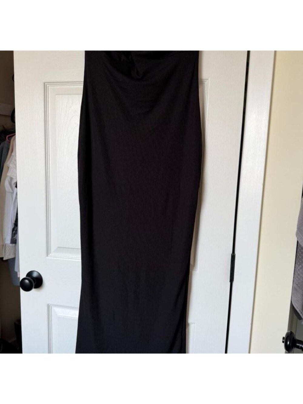 Black Strapless Tube Top Style Maxi Dress - Picture 2 of 6